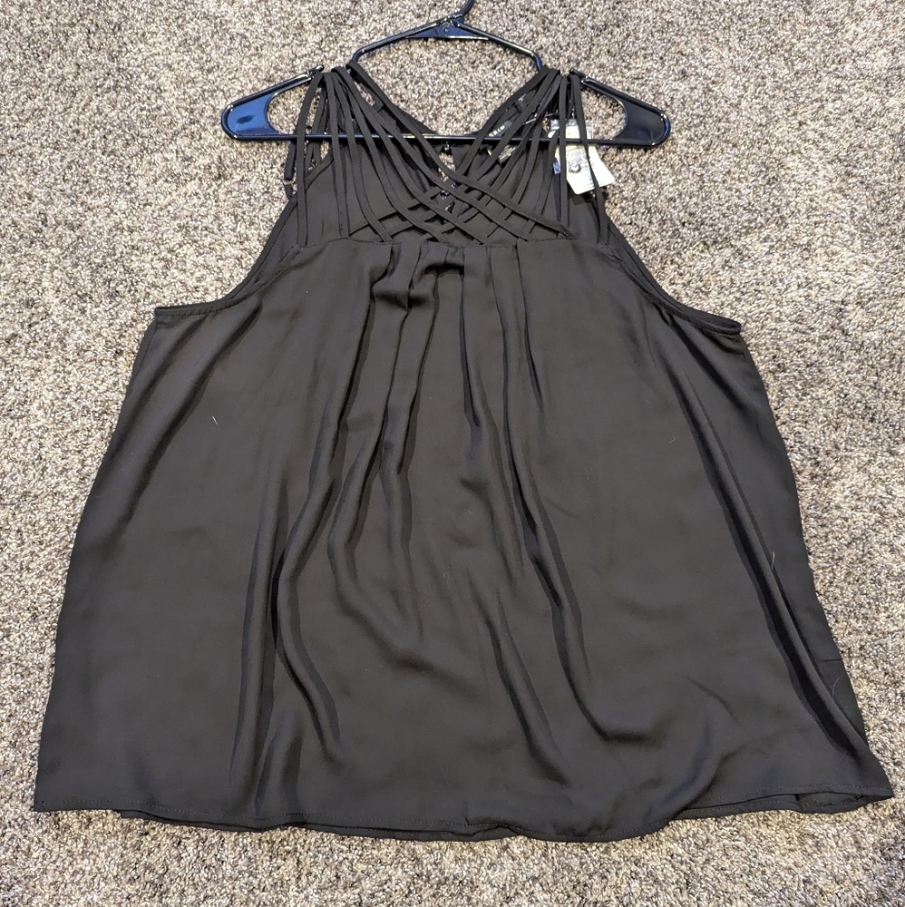 Torrid Strappy Chiffon Tank